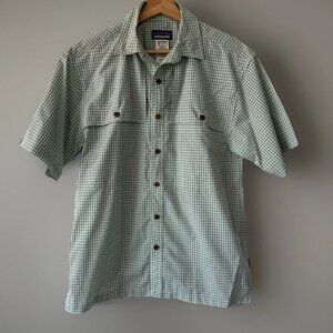 Patagonia Organic Cotton Shirt Men's Small Short Sleeve Button Up Outdoor Gorp
